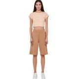 Γυναικεία Κοντομάνικη Μπλούζα Σομόν - Body Action Εικόνα 3