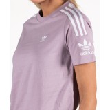 adidas Originals 3-STRIPES T-SHIRT ED7533 Lilac Image 1