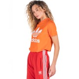 adidas Originals TREFOIL TEE ED7494 Orange Image 