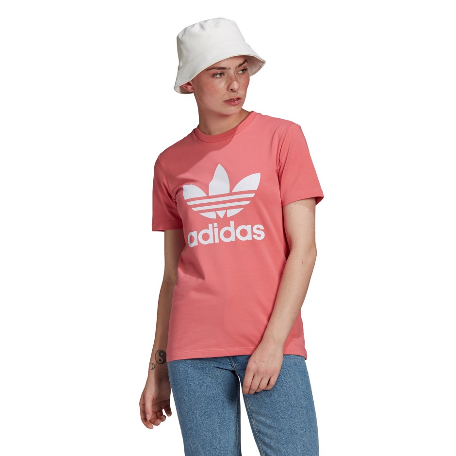 adidas Originals ADICOLOR CLASSICS TREFOIL T-SHIRT GN2907 Ροζ