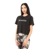 BE:NATION S/S CROP TOP 05112403-01 Black Image 2