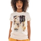 BE:NATION S/S REGULAR LONG TEE 05112305-2A Ecru Image 1