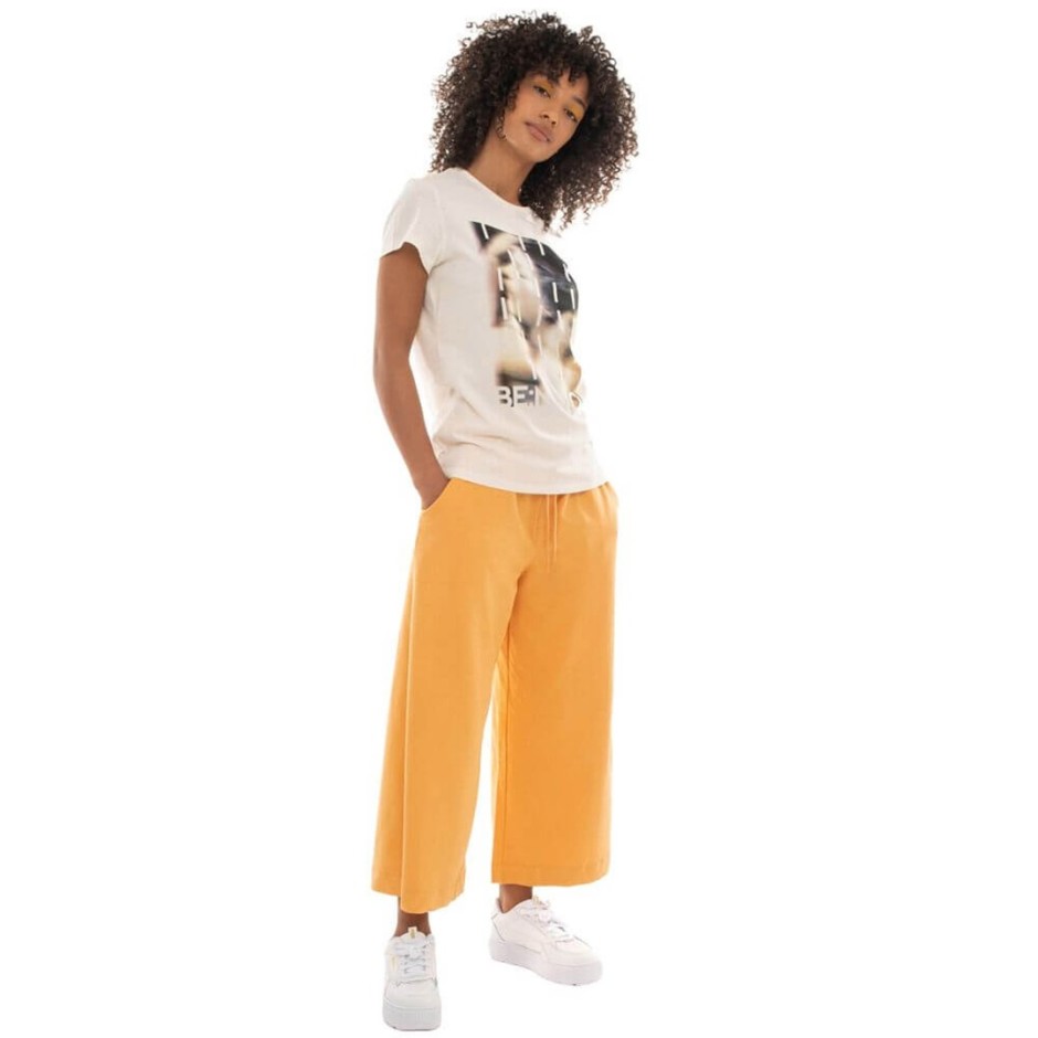 BE:NATION S/S REGULAR LONG TEE 05112305-2A Ecru