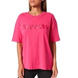 SUPERDRY CL SOURCE TEE W1010679A-MME Fuchsia
