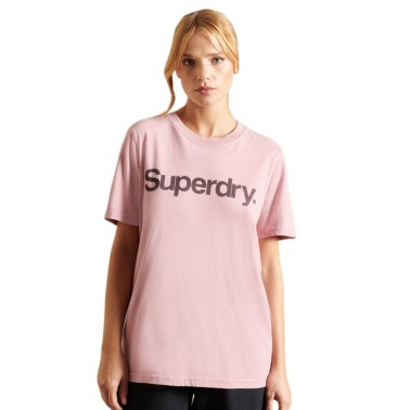 SUPERDRY CORE LOGO T-SHIRT W1010710A-10R Ροζ