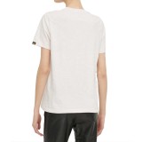 Γυναικεία Κοντομάνικη Μπλούζα Εκρού - Superdry D1 Ovin Metallic  Εικόνα 0
