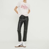 Γυναικεία Κοντομάνικη Μπλούζα Εκρού - Superdry D1 Ovin Metallic  Εικόνα 1