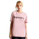 SUPERDRY CORE LOGO T-SHIRT W1010710A-10R Ροζ Εικόνα 