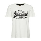 SUPERDRY D1 OVIN VL EMBELLISH TEE Εκρού Εικόνα 