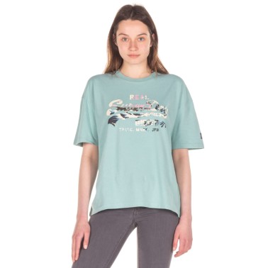 SUPERDRY OVIN VINTAGE VL NARRATIVE TEE W1010789A-GZL Βεραμάν