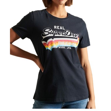 SUPERDRY VL TEE W1010255A-98T Μπλε