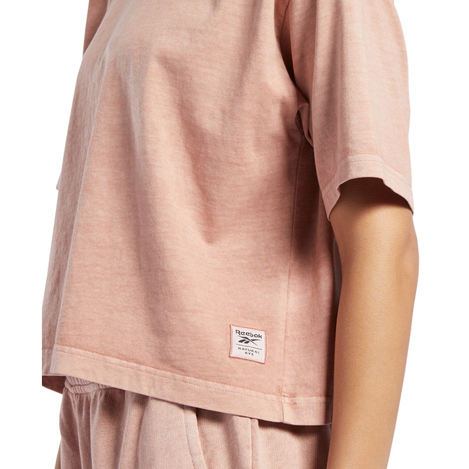Reebok Classics NATURAL DYE CROPPED T-SHIRT HB8625 Κοραλί