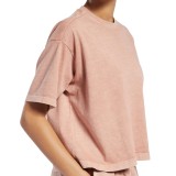 Reebok Classics NATURAL DYE CROPPED T-SHIRT HB8625 Κοραλί Εικόνα 2