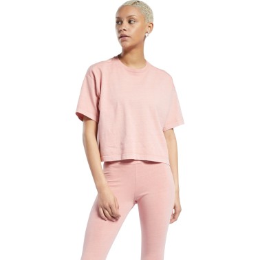 Reebok Classics CL ND CROPPED T-SHIRT H09019 Ροζ