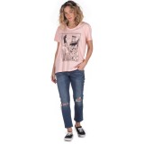 DISTRICT75 WOMEN'S TEE 120WSS-708 Ροζ Εικόνα 2