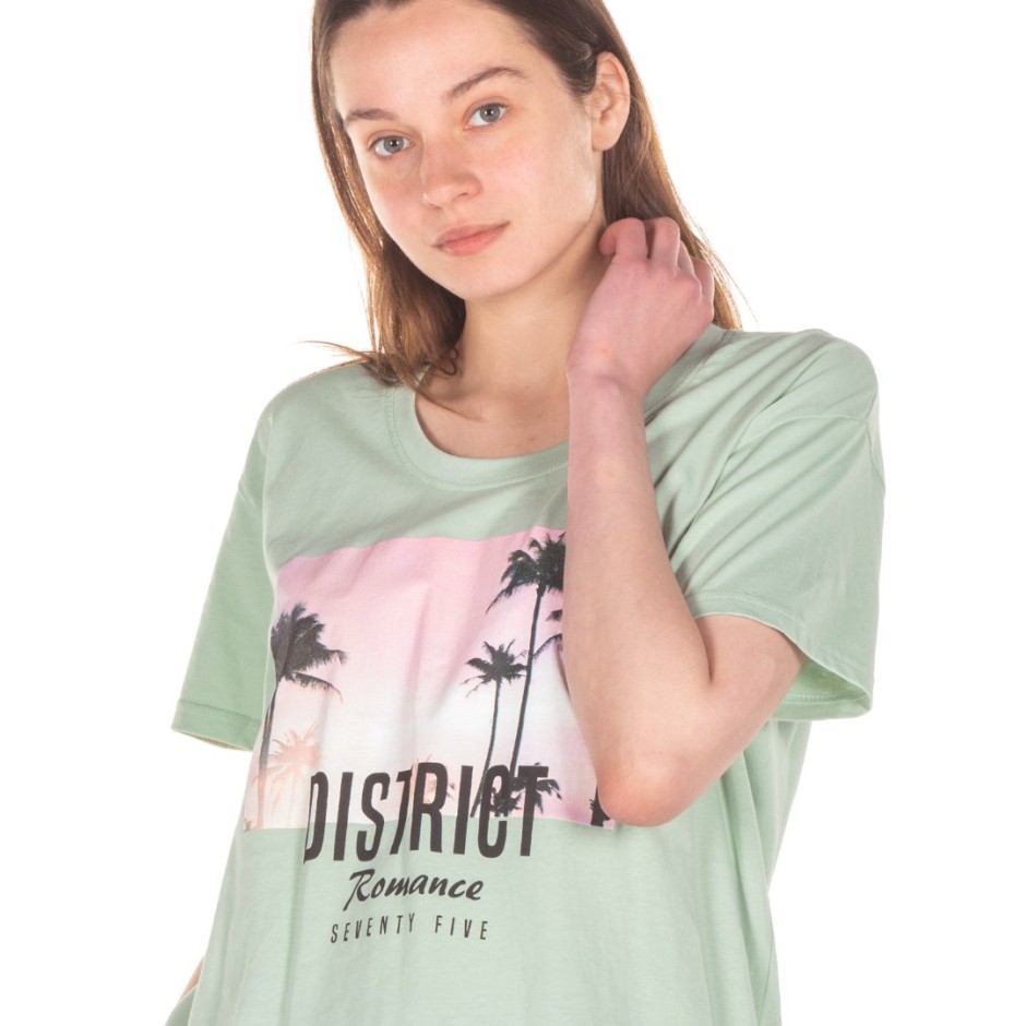 DISTRICT75 WOMEN'S TEE 122WSS-277-067 Veraman