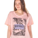 DISTRICT75 WOMEN'S TEE 122WSS-278-0P8 Pink Image 1