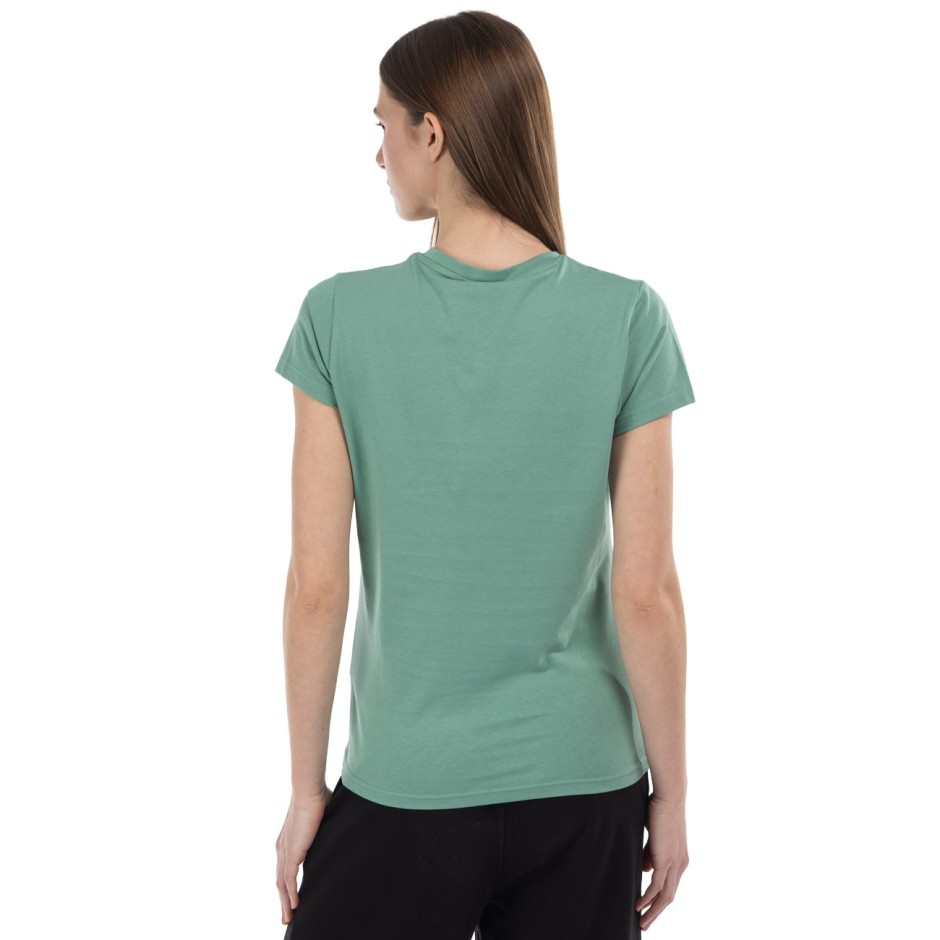 Γυναικεία Κοντομάνικη Μπλούζα Πράσινη - District75