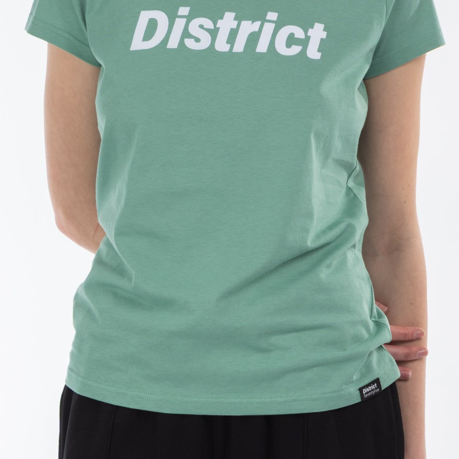 Γυναικεία Κοντομάνικη Μπλούζα Πράσινη - District75