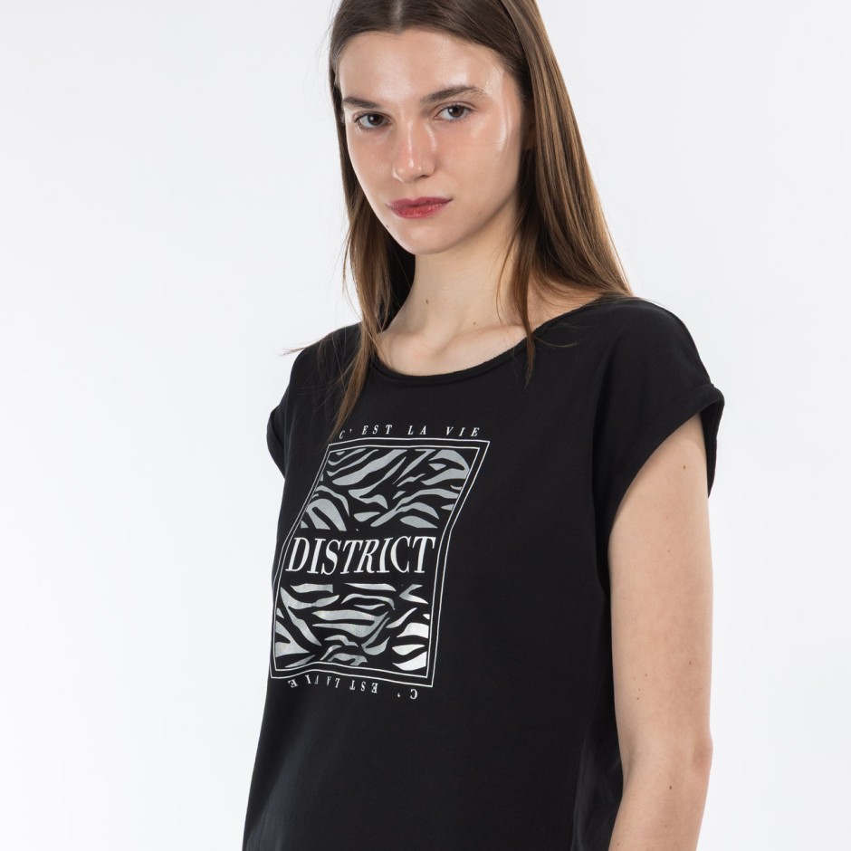 Women's T-Shirt Black - District75 