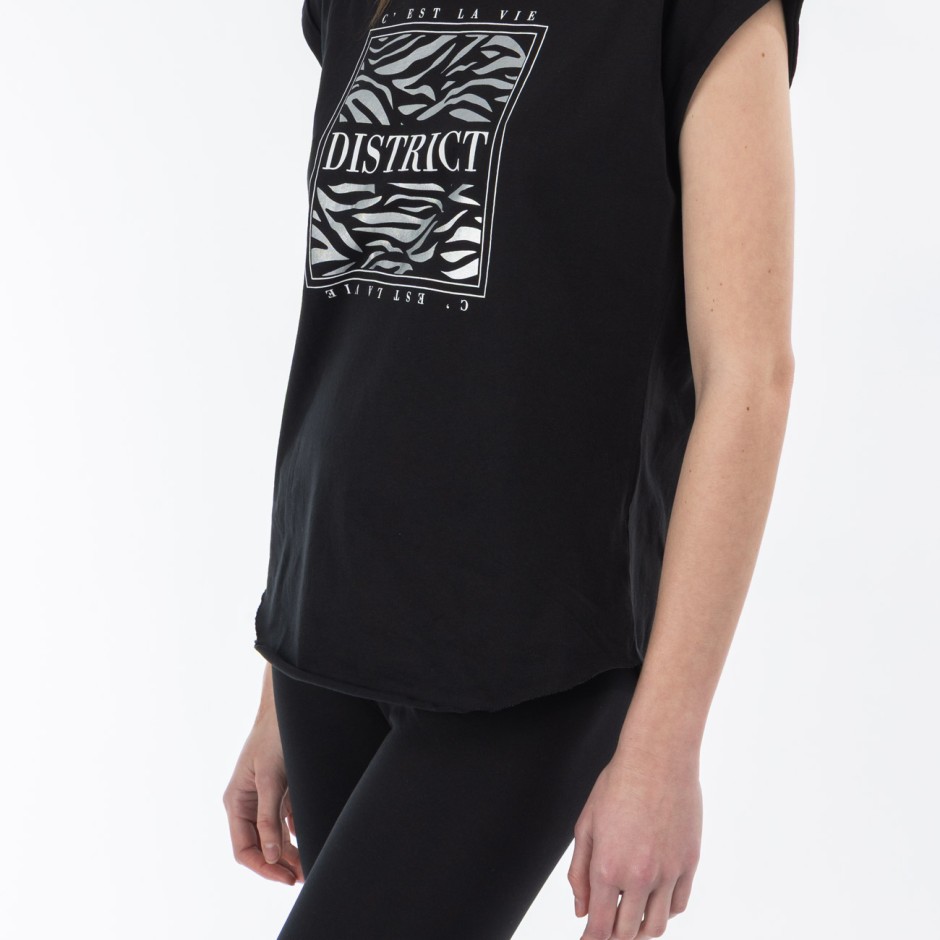 Women's T-Shirt Black - District75 