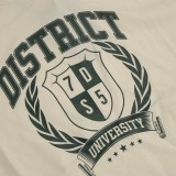 Γυναικεία Κοντομάνικη Μπλούζα Εκρού - District75 Εικόνα 2