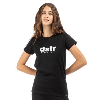 Γυναικεία Κοντομάνικη Μπλούζα Μαύρη - District75