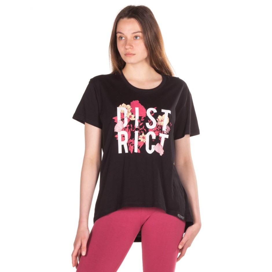 DISTRICT75 WOMEN'S TEE 122WSS-279-071 Black