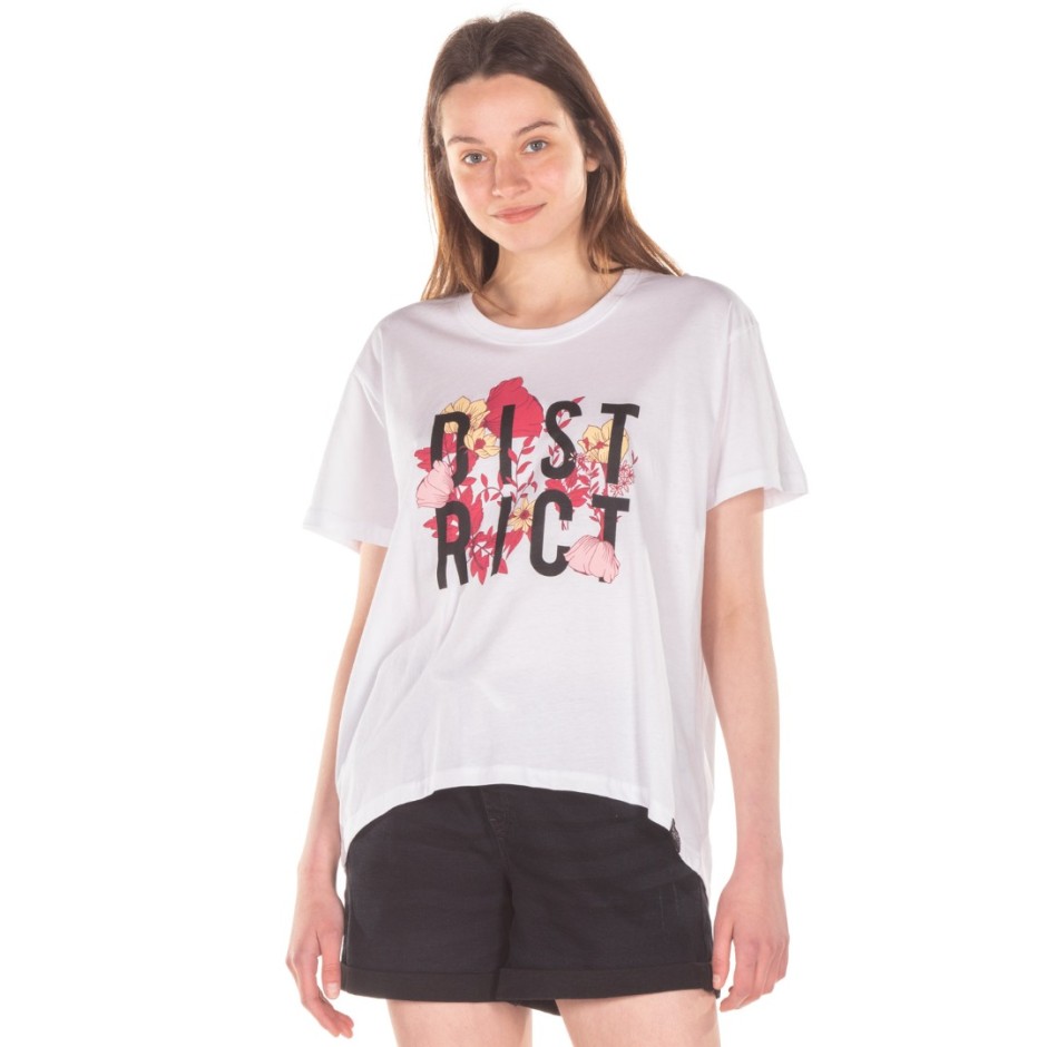 DISTRICT75 WOMEN'S TEE 122WSS-279-091 White