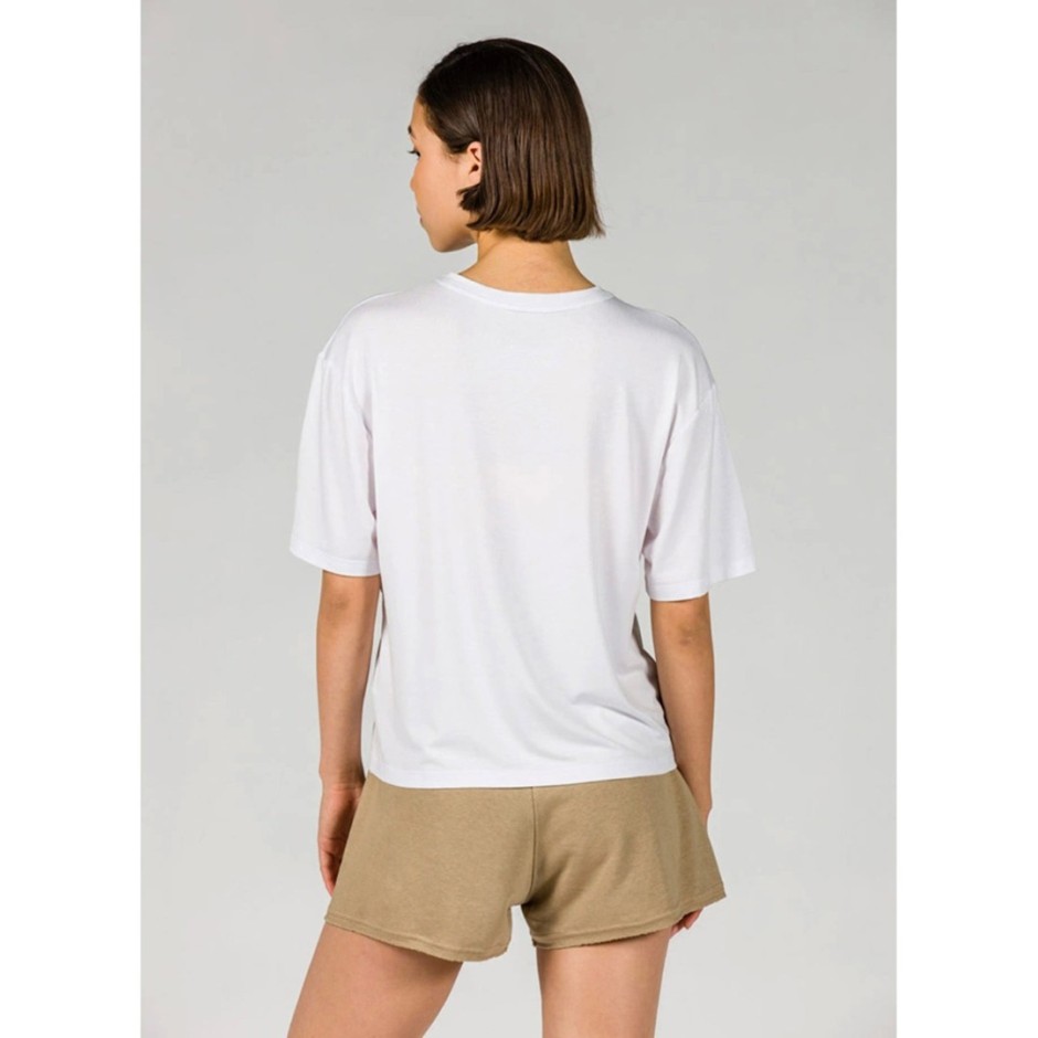 GSA CROPPED T-SHIRT 17-27101-WHITE TYPE A Λευκό