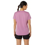 ASICS Core Ροζ - Γυναικεία Κοντομάνικη Μπλούζα για Τρέξιμο