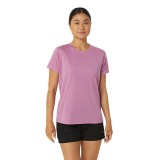 ASICS Core Ροζ - Γυναικεία Κοντομάνικη Μπλούζα για Τρέξιμο