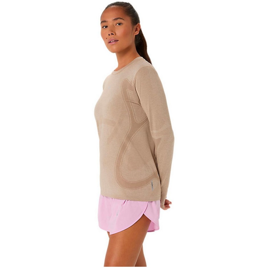 ASICS ROAD SEAMLESS LS TOP 2012D290-200 Χακί