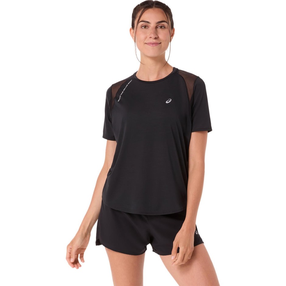 ASICS ROAD SS TOP 2012D371-001 Μαύρο