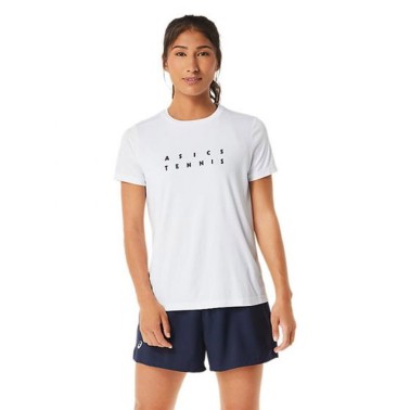 ASICS WOMEN'S COURT GRAPHIC TEE Λευκό