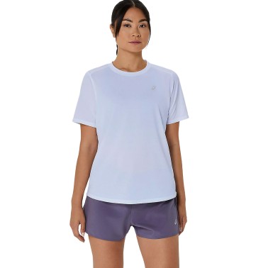 Γυναικεία Κοντομάνικη Μπλούζα για Τρέξιμο Λιλά - ASICS CORE