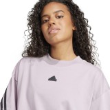 adidas Sportswear Future Icons 3-Stripes Μωβ - Γυναικεία Κοντομάνικη Μπλούζα Εικόνα 1