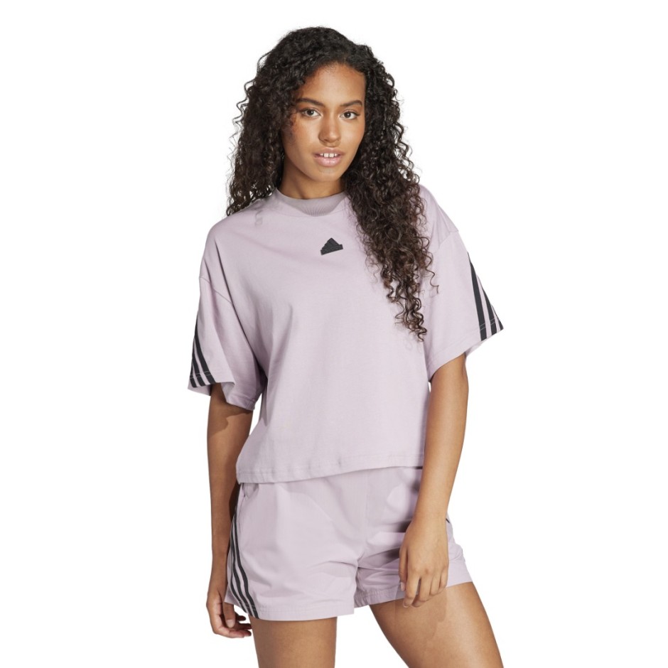 adidas Sportswear Future Icons 3-Stripes Μωβ - Γυναικεία Κοντομάνικη Μπλούζα