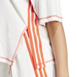 Γυναικεία Κοντομάνικη Μπλούζα Εκρού - adidas Sportswear Dance Cotton Εικόνα 3