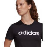 adidas sportswear W LIN T GL0769 Black Image 1