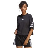 adidas sportswear W FI 3S TEE HT4695 Black Image 