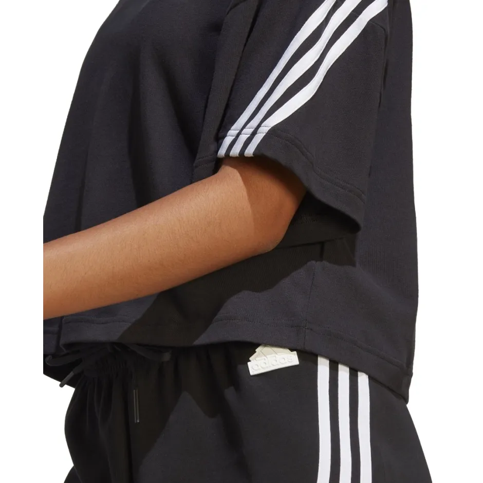 adidas sportswear W FI 3S TEE HT4695 Black | Sport-T-Shirts
