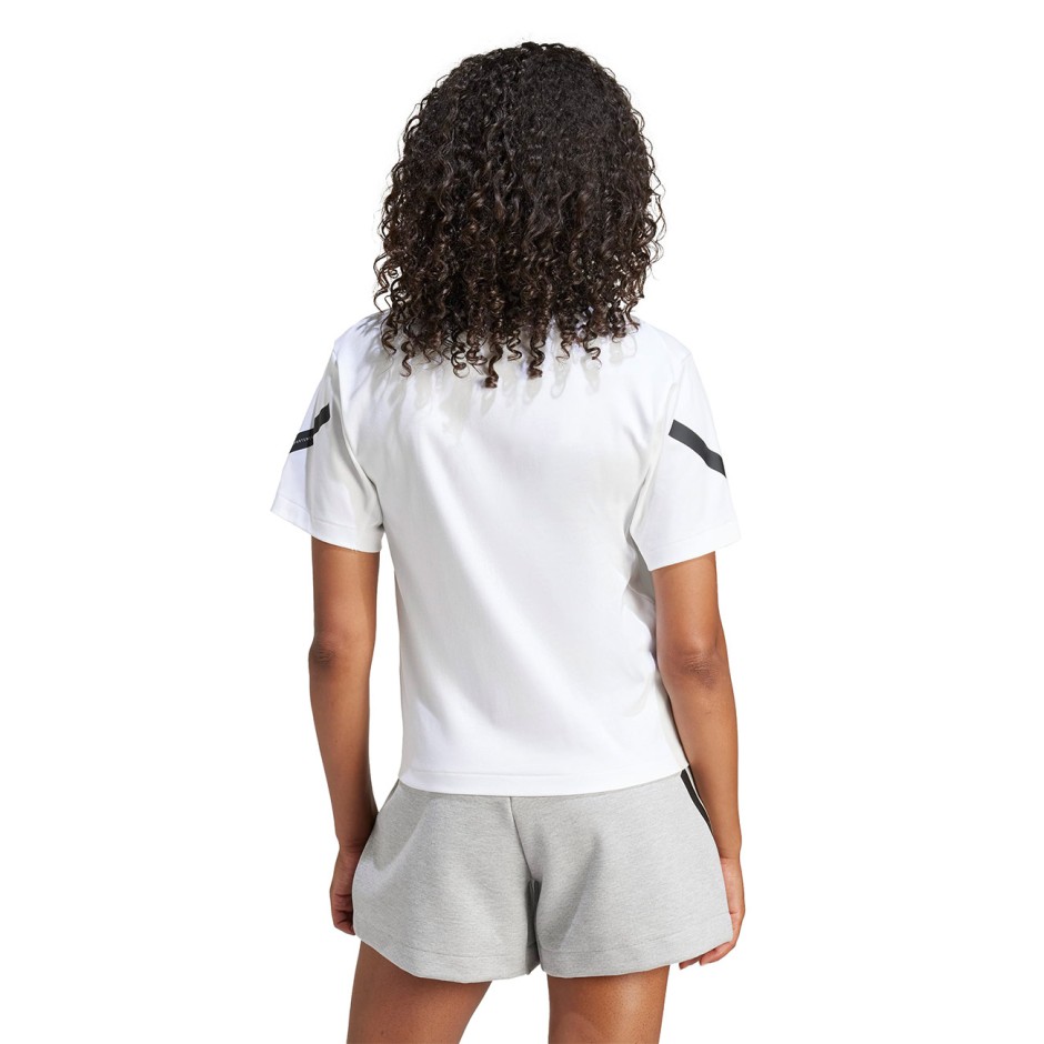 Γυναικεία Κοντομάνικη Μπλούζα Λευκή - adidas Sportswear Z.N.E.