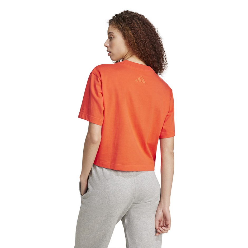Γυναικεία Κοντομάνικη Μπλούζα Κόκκινη - adidas Sportswear ALL SZN Graphic