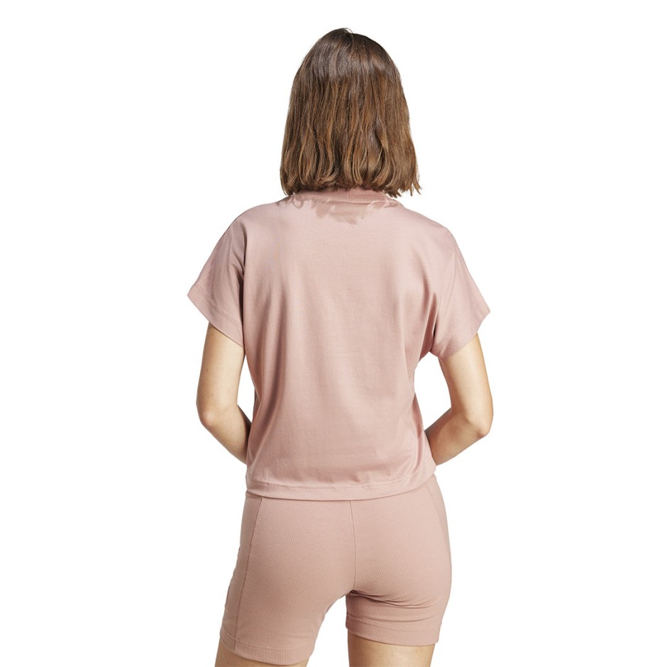 Γυναικεία Κοντομάνικη Μπλούζα Καφέ - adidas Sportswear ALL SZN 