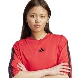 adidas sportswear W 3S SJ TLR T JE1198 Red Image 2