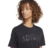 adidas sportswear W C CAMO WV TEE JJ4105 Black Image 1