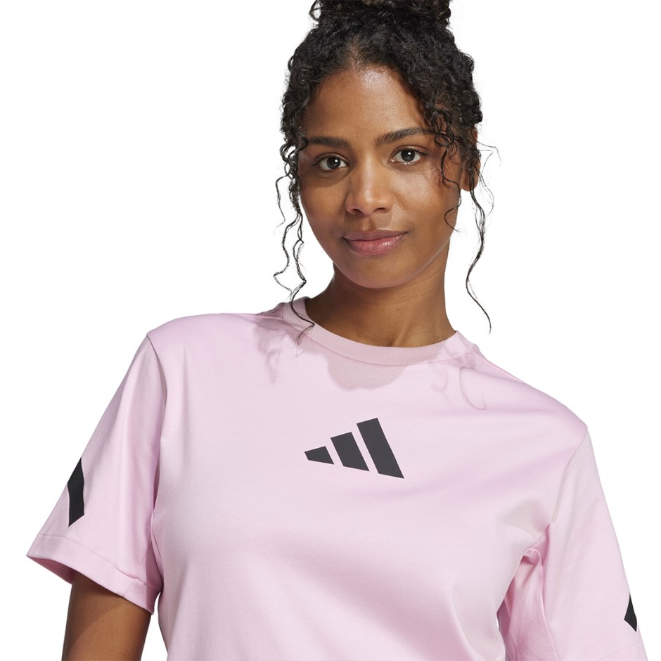 Γυναικεία Κοντομάνικη Μπλούζα Ροζ - adidas Sportswear Z.N.E.