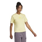 adidas sportswear W Z.N.E. TEE JC5400 Yellow Image 1