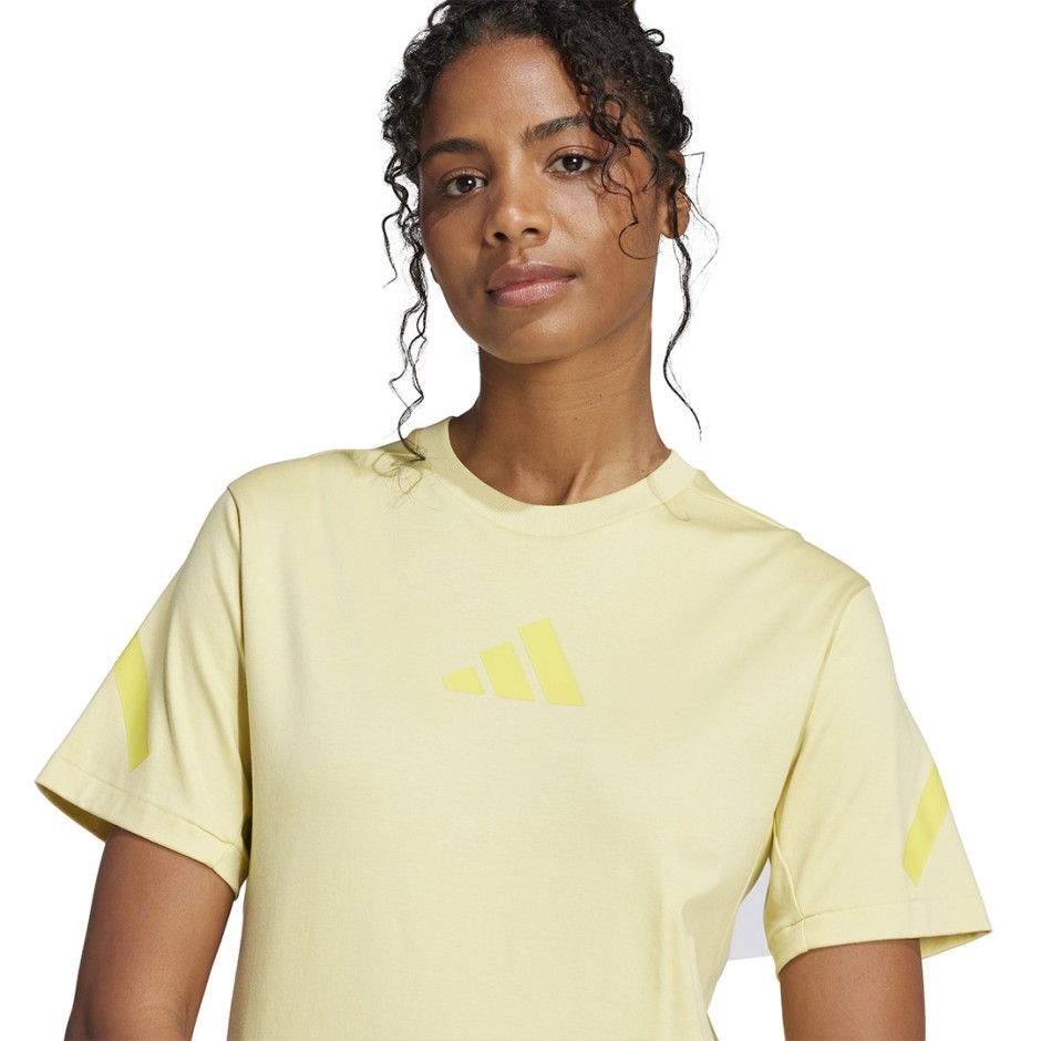 Γυναικεία Κοντομάνικη Μπλούζα Κίτρινη - adidas Sportswear Z.N.E.